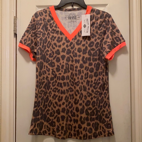 Crazy Train V-neck Top - Picture 1 of 2